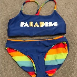 Reversible Girls Swimsuit